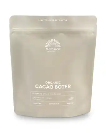 De Online Drogist Mattisson healthstyle biologische cacao boter aanbieding
