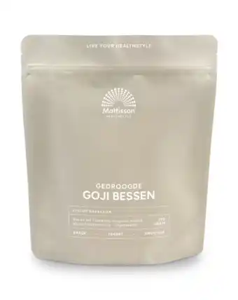 De Online Drogist Mattisson healthstyle goji bessen gedroogd aanbieding