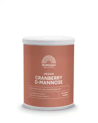 De Online Drogist Mattisson healthstyle absolute cranberry d-mannose poeder aanbieding