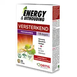 De Online Drogist Ortis energy & uithouding tabletten aanbieding