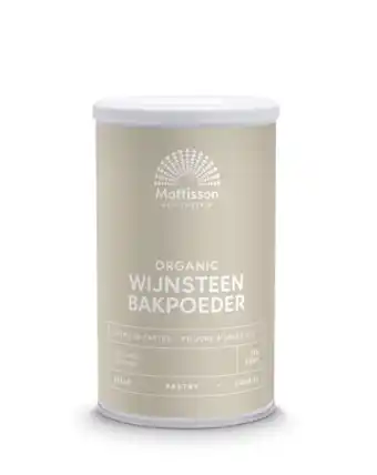 De Online Drogist Mattisson healthstyle biologische wijnsteenbakpoeder aanbieding