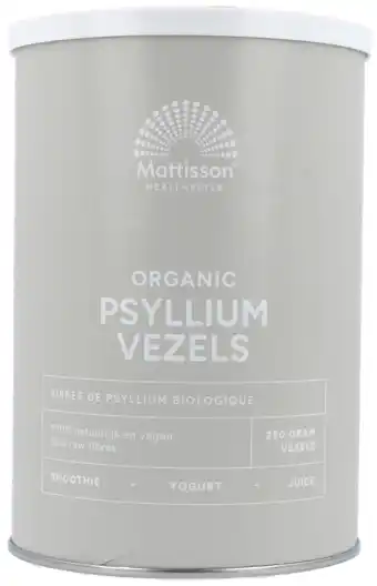 De Online Drogist Mattisson healthstyle biologische psyllium vezels aanbieding