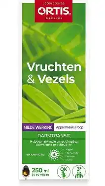De Online Drogist Ortis vruchten & vezels darmtransit milde werking vloeibaar aanbieding