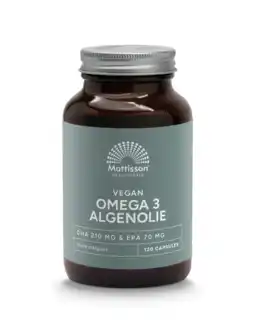 De Online Drogist Mattisson healthstyle vegan omega 3 algenolie dha 210mg & epa 70mg capsules aanbieding