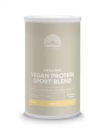 De Online Drogist Mattisson healthstyle organic sport vegan protein blend vanille aanbieding