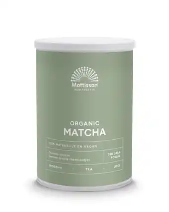 De Online Drogist Mattisson healthstyle biologische matcha poeder aanbieding