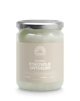 De Online Drogist Mattisson healthstyle biologische absolute kokosolie ontgeurd aanbieding