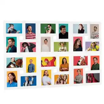 fonQ Vidaxl fotolijst voor 24x(10x15 cm) foto mdf wit aanbieding