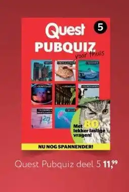 Primera Quest pubquiz deel 5 aanbieding