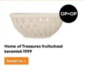 Blokker Home of Treasures fruitschaal keramiek aanbieding