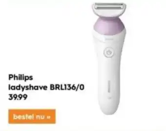 Blokker Philips ladyshave BRL136/0 aanbieding