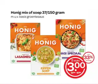 Spar Honig mix of soep 37/150 gram aanbieding