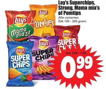 Dirk Lay's Superchips, Strong Mama mia's of Pomtips aanbieding