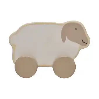 Babypark Jollein farm houten speelgoedauto - lamb aanbieding
