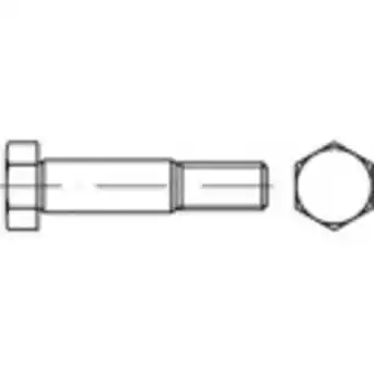 Conrad Toolcraft 111908 zeskant passchroeven m24 60 mm buitenzeskant din 609 staal 1 stuk(s) aanbieding