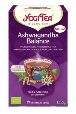 De Online Drogist Yogi tea ashwagandha balance aanbieding