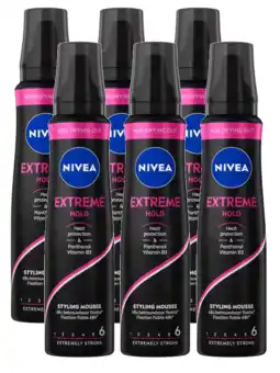 De Online Drogist Nivea extreme hold styling mousse voordeelverpakking aanbieding