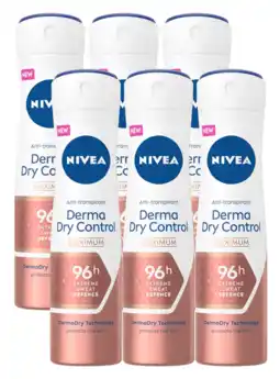 De Online Drogist Nivea derma dry control anti-transpirant spray voordeelverpakking aanbieding