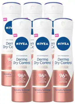 De Online Drogist Nivea derma dry control anti-transpirant spray voordeelverpakking aanbieding