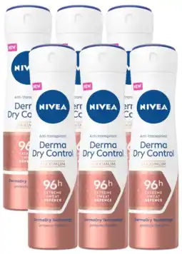 De Online Drogist Nivea derma dry control anti-transpirant spray voordeelverpakking aanbieding