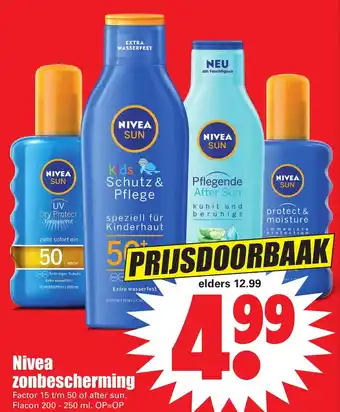 Dirk Nivea zonbescherming assortiment aanbieding