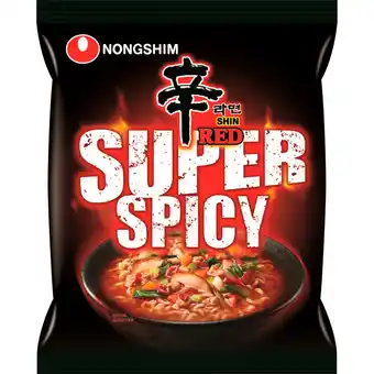 Dekamarkt Nongshim instant noodles red super spicy aanbieding