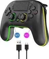 Bol.com Playcool controller v2 met programmeerbare knoppen - geschikt voor ps4 - draadloos - paddles - zwart aanbieding