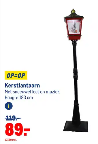 Makro Kerstlantaarn aanbieding