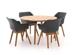 Kees Smit Hartman sophie studio ø 120cm dining tuinset 5-delig aanbieding