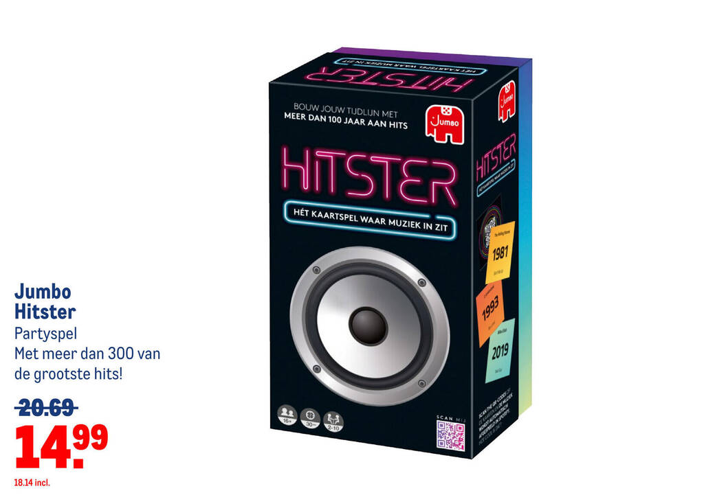Jumbo Hitster aanbieding bij Makro