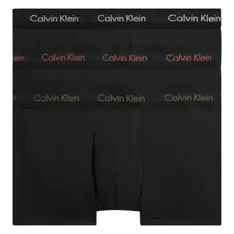 Plutosport Calvin klein low rise trunk boxershorts heren (3-pack) aanbieding