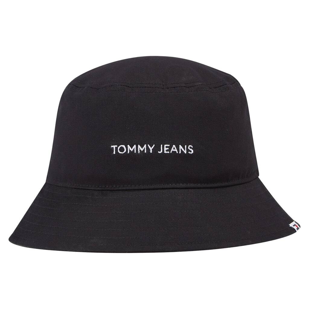 Tommy hilfiger jeans linear logo bucket hat dames aanbieding bij Plutosport