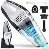 Bol.com Auronic kruimelzuiger - handstofzuiger - snoerloos - hepa filter - donkergrijs - incl. opzetstukken aanbieding