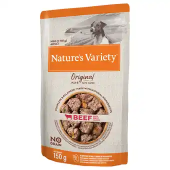 Zooplus 6 + 2 gratis! nature's variety original - rundvlees 8 x 150 g aanbieding