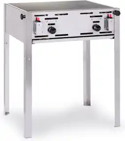 Bol.com Hendi gasbarbecue - roast-master maxi - professionele slagers barbecue - 2 branders aanbieding