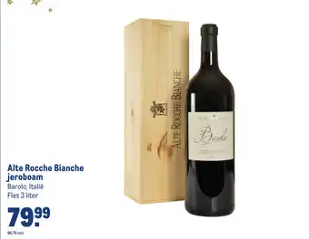 Makro Alte Rocche Bianche jeroboam Barolo, Italië Fles 3 liter aanbieding