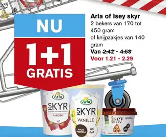 Hoogvliet Arla of isey skyr 450g aanbieding