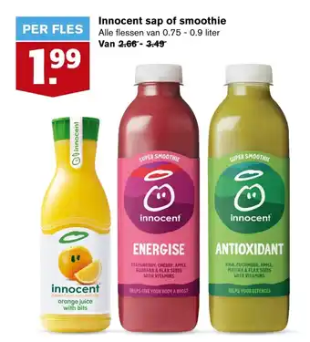 Hoogvliet Innocent sap of smoothie aanbieding