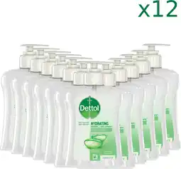 Bol.com Dettol handzeep - antibacterieel - verzachtend - aloe vera - 250ml x12 - voordeelverpakking aanbieding
