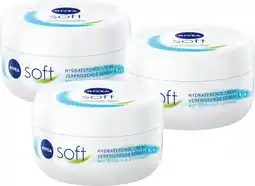 Bol.com Nivea soft - bodycrème - 3 x 200 ml aanbieding