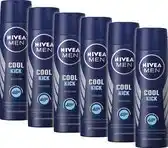 Bol.com Nivea men cool kick - 6 x 150 ml - voordeelverpakking - deodorant spray aanbieding