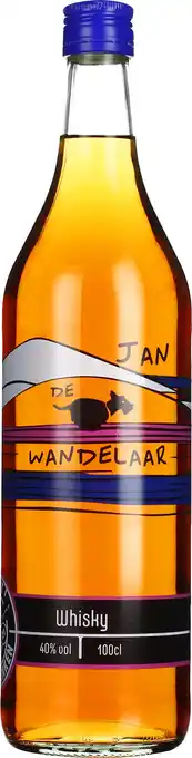 Drankdozijn Lokaliteit jan de wandelaar whisky 1ltr aanbieding