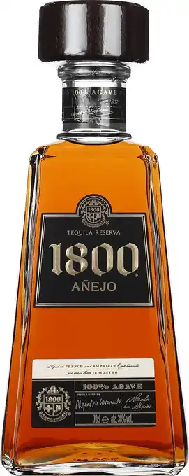 Drankdozijn Tequila 1800 anejo 70cl aanbieding