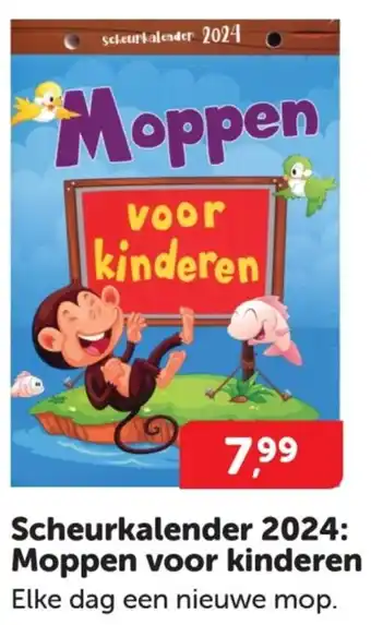 Boekenvoordeel Scheurkalender 2024: Moppen voor kinderen aanbieding