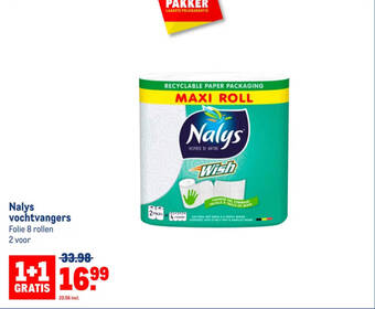 Makro Nalys vochtvangers aanbieding