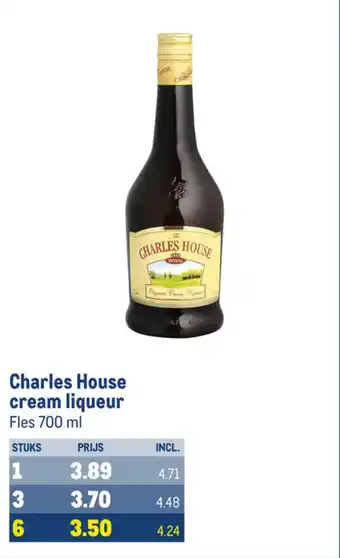 Makro Charles House cream liqueur 700ml aanbieding