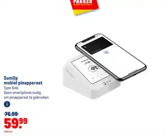 Makro SumUp mobiel pinapparaat aanbieding