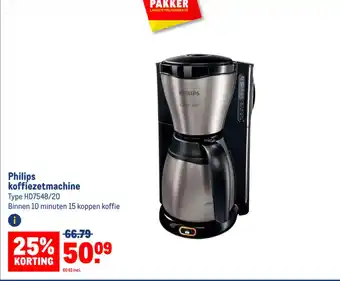 Makro Philips koffiezetmachine aanbieding