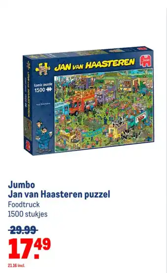 Makro Jumbo Jan van Haasteren puzzel Foodtruck 1500 stukjes aanbieding