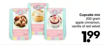 Wibra Cupcake mix 200 gram aanbieding